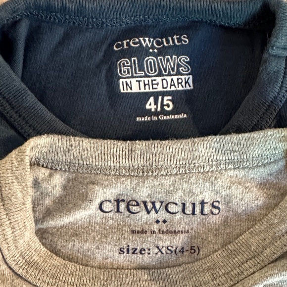 Crewcuts Kids Long Sleeve Tees - Gray, Black, Blue, Cream - Picture 3 of 13